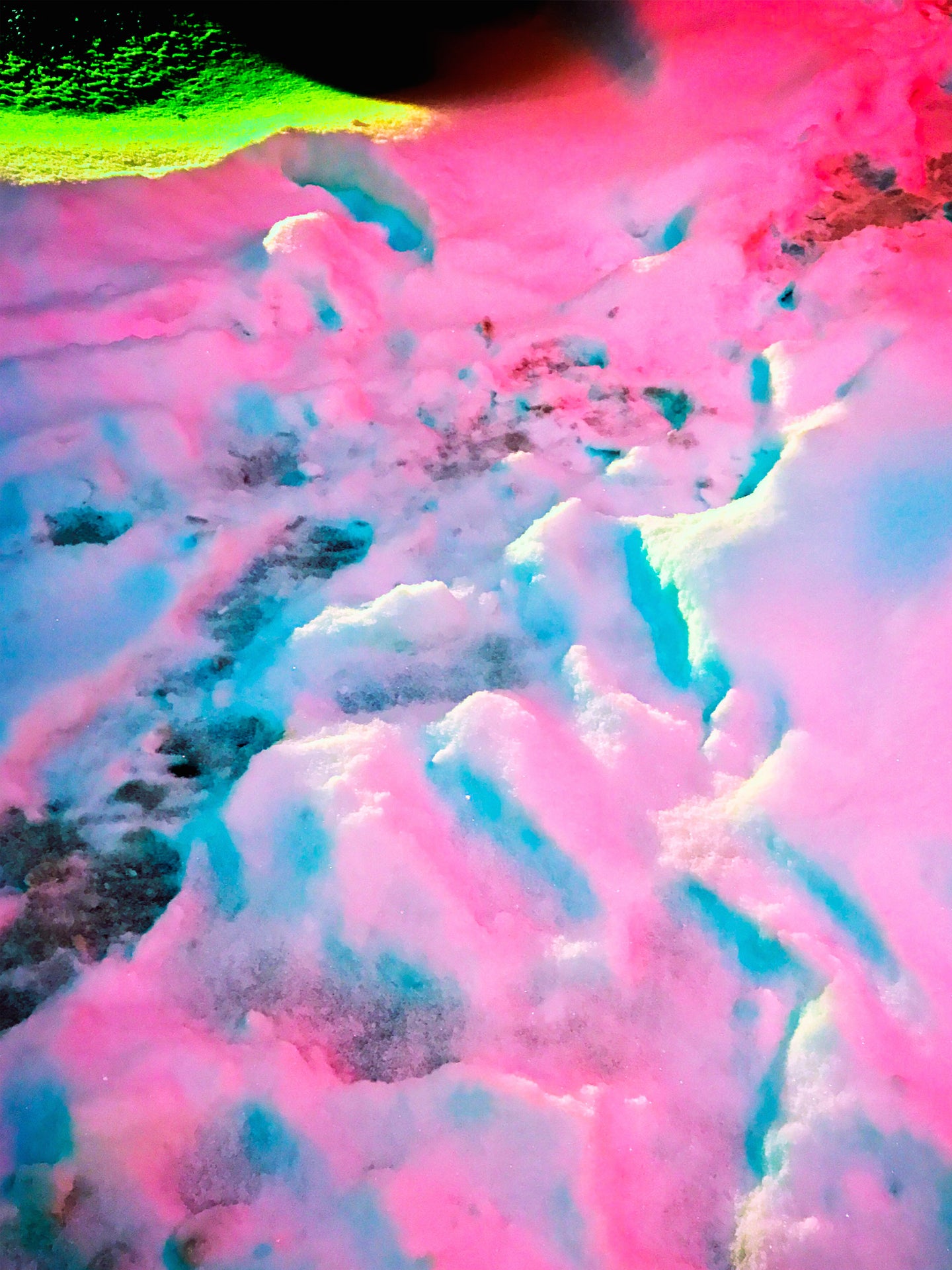 SIGNE PIERCE — Neon Snow Pt. I (SoHo, NYC), 2017